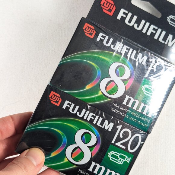 2 pack 8mm Fujifilm Camcorder tapes 120 mins videocassette NEW factory sealed - Picture 5 of 5